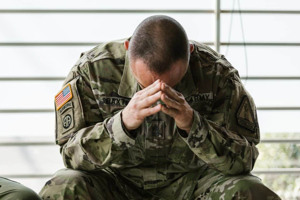 Soldier Thinking