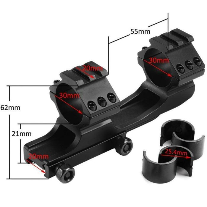 Metal Riflescope Holder Gel Blaster Parts With Top Side Tactics Rail - iHobby Online