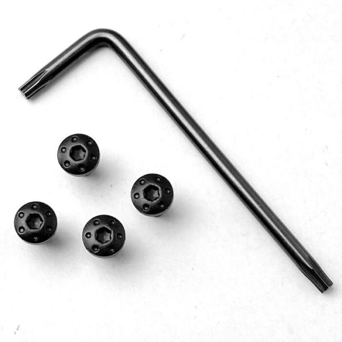 Tactics Torx Grip Screws - 4 Screws For G10 GE 1911 V10 Pistol Grip (Colour: Black) - iHobby Online