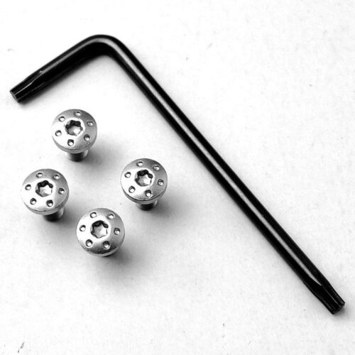 Tactics Torx Grip Screws - 4 Screws For G10 GE 1911 V10 Pistol Grip (Colour: Silver) - iHobby Online