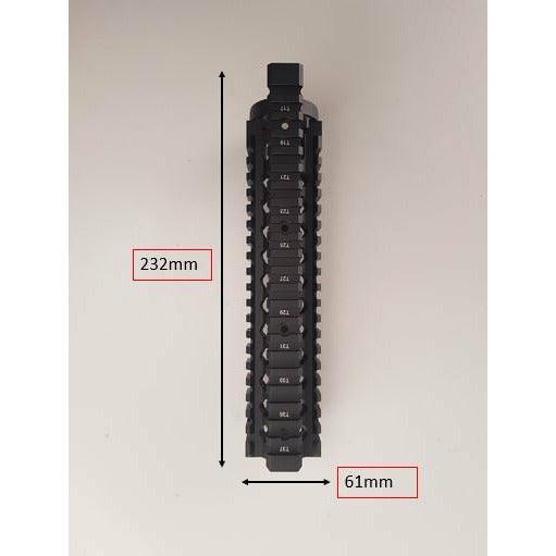 9" Daniel Defense Omega Rail Handguard Metal Gel Blaster Handguard Fishbone - iHobby Online