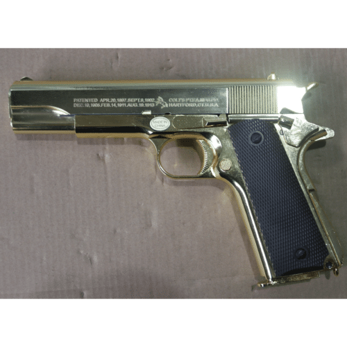GOLDEN EAGLE 3305GD GM1911 GEL BLASTER GREEN GAS POWERED GAS BLOWBACK (Golden Chrome with Marking)