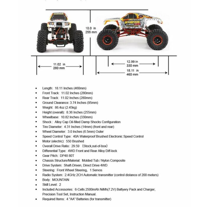 REMO HOBBY Remote Control RC Car 2.4Ghz 2WS Off Road 1/10 Scale RC Rock Crawler - iHobby Online