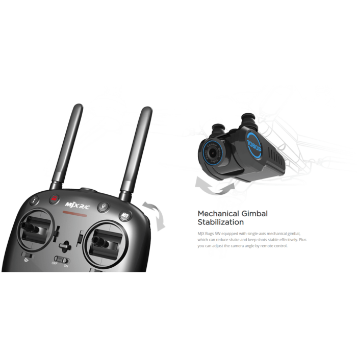 MJX Bugs Brushless Drone with GPS 1080P 5G wifi - iHobby Online