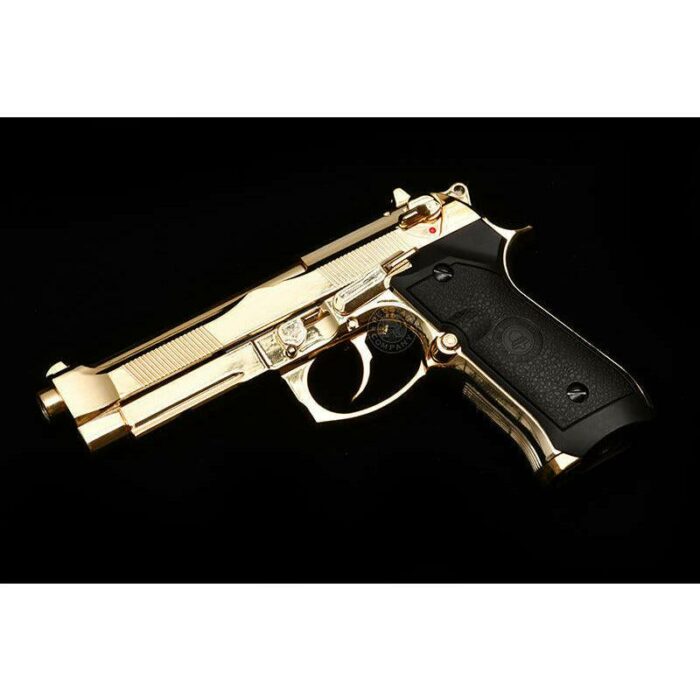 DOUBLE BELL Beretta M92 A1 M9 Gel blaster Gas POWERED Blowback (Golden Chrome) - iHobby Online