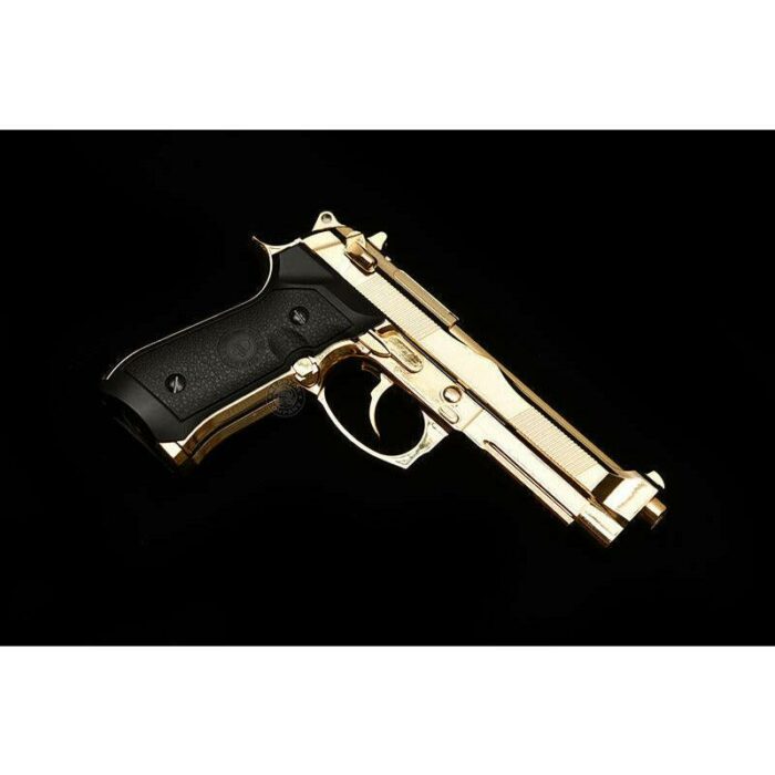 DOUBLE BELL Beretta M92 A1 M9 Gel blaster Gas POWERED Blowback (Golden Chrome) - iHobby Online