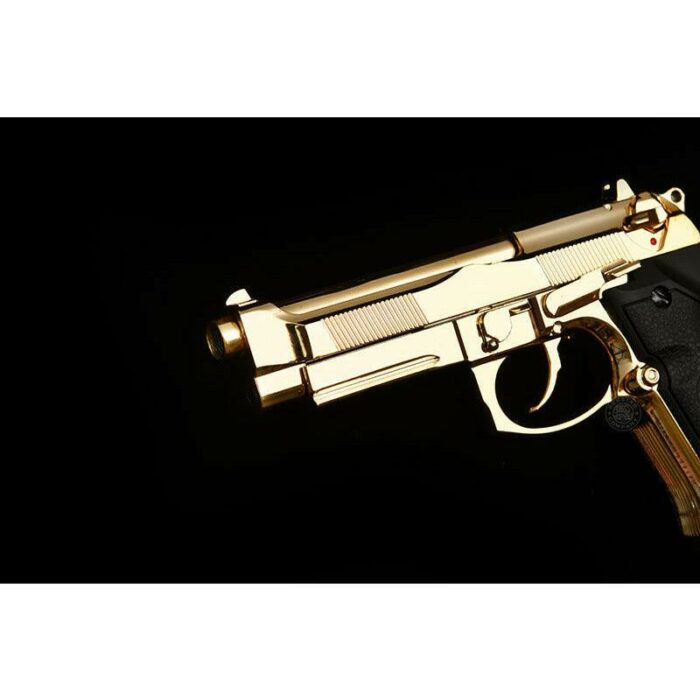 DOUBLE BELL Beretta M92 A1 M9 Gel blaster Gas POWERED Blowback (Golden Chrome) - iHobby Online