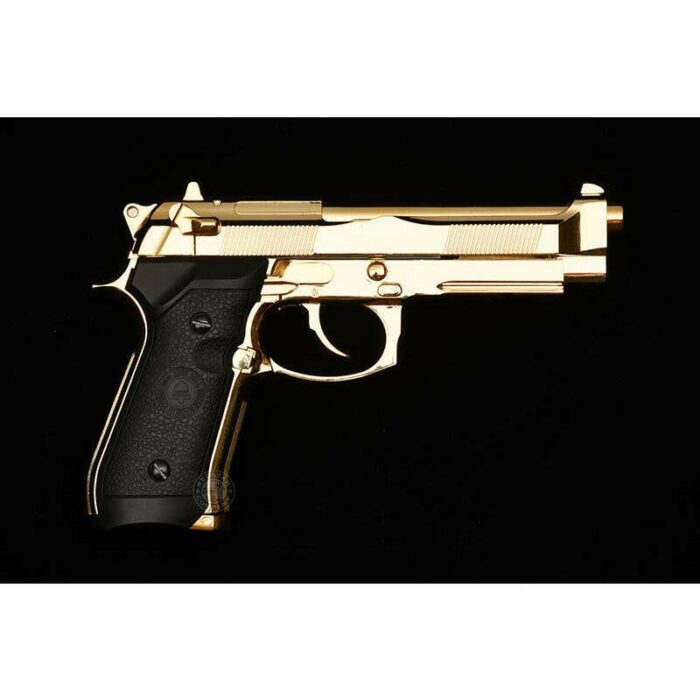 DOUBLE BELL Beretta M92 A1 M9 Gel blaster Gas POWERED Blowback (Golden Chrome) - iHobby Online