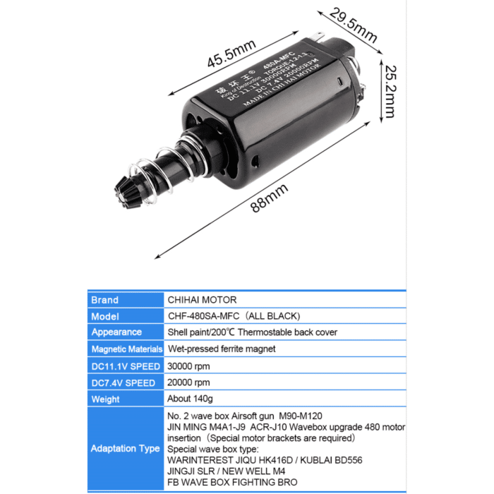 HIGH TORQUE MOTOR Wet-pressed ferrite magnet CHIHAI MOTOR - iHobby Online