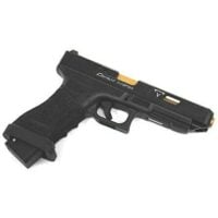 DOUBLE BELL Glock 34 TTI Type John Wick2 Combat Master Custom Gas Blowback Gel Blaster Black Resin Frame Green Gas Version - iHobby Online