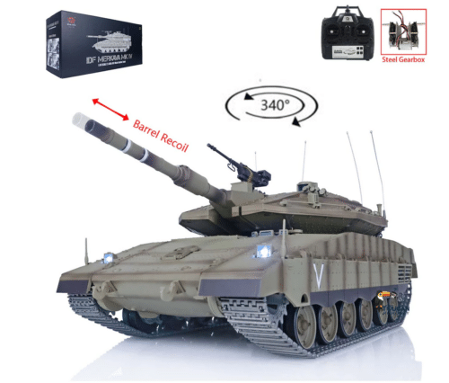 Heng Long New Arrival RC Tank 1/16 TK7.0 3958 -1 IDF Merkava MK IV PRO Edition Metal Gearbox Sprockets Tracks Idlers Road Wheels