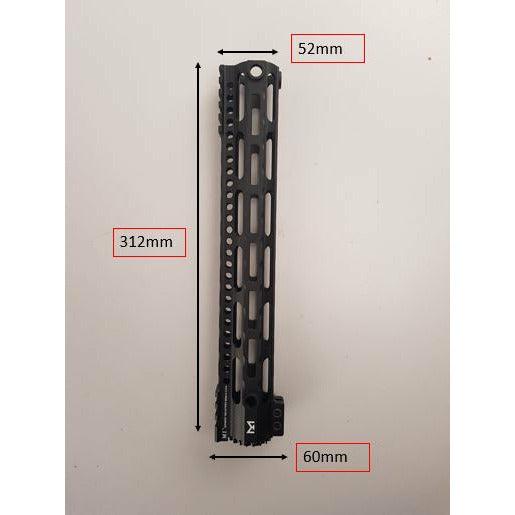 12" Midwest Handguard Metal Gel Blaster Handguard Fishbone - iHobby Online