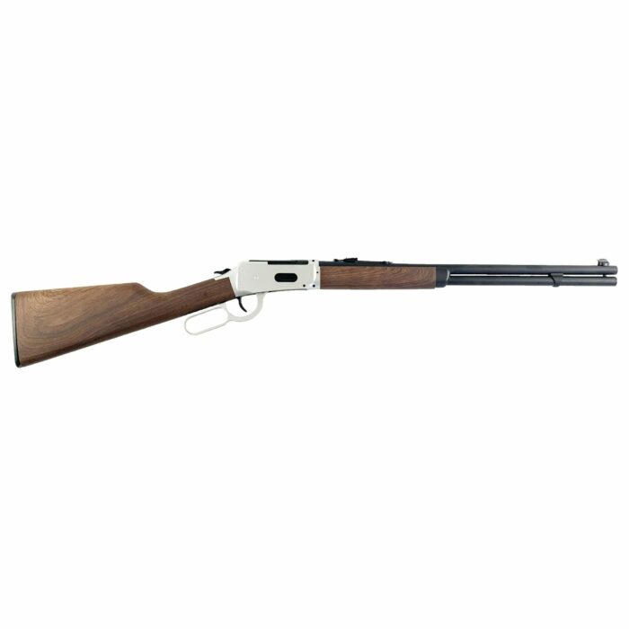 DOUBLE BELL WINCHESTER M1894 CO2 GAS POWERED GEL BLASTER REAL WOOD VERSION (Silver) - iHobby Online