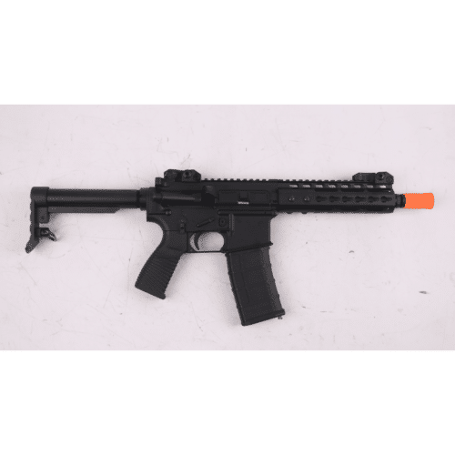 GOLDEN EAGLE MC6637M MK16 9" KEYMOD FULL METAL GEL BLASTER GREEN GAS POWERED GAS BLOWBACK RIFLE (Colour: Black) - iHobby Online