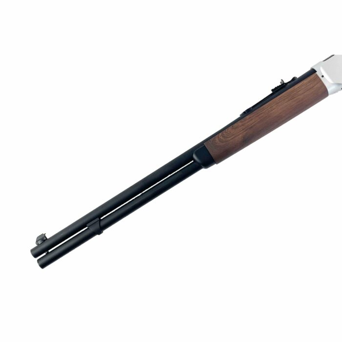 DOUBLE BELL WINCHESTER M1894 CO2 GAS POWERED GEL BLASTER REAL WOOD VERSION (Silver) - iHobby Online