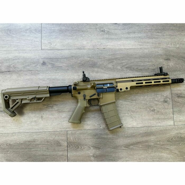 GOLDEN EAGLE MC6595MT MK16 9" M-LOK FULL METAL GEL BLASTER GREEN GAS POWERED GAS BLOWBACK RIFLE (Colour: TAN) - Image 3