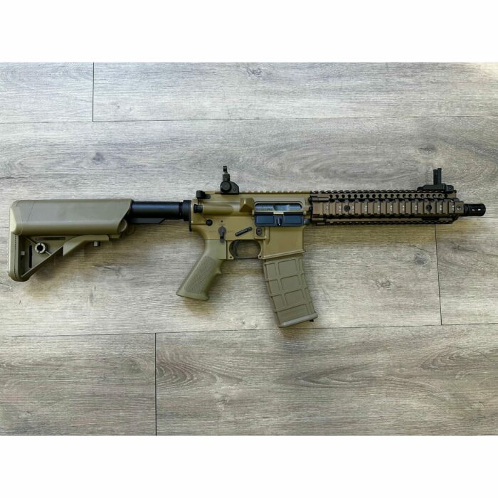 GOLDEN EAGLE MC6593MT-T MK18 MOD1 FULL METAL GEL BLASTER GREEN GAS POWERED GAS BLOWBACK RIFLE (Colour: TAN) - Image 3