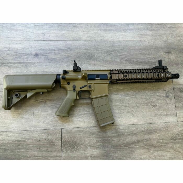 GOLDEN EAGLE MC6593MT-T MK18 MOD1 FULL METAL GEL BLASTER GREEN GAS POWERED GAS BLOWBACK RIFLE (Colour: TAN) - Image 2