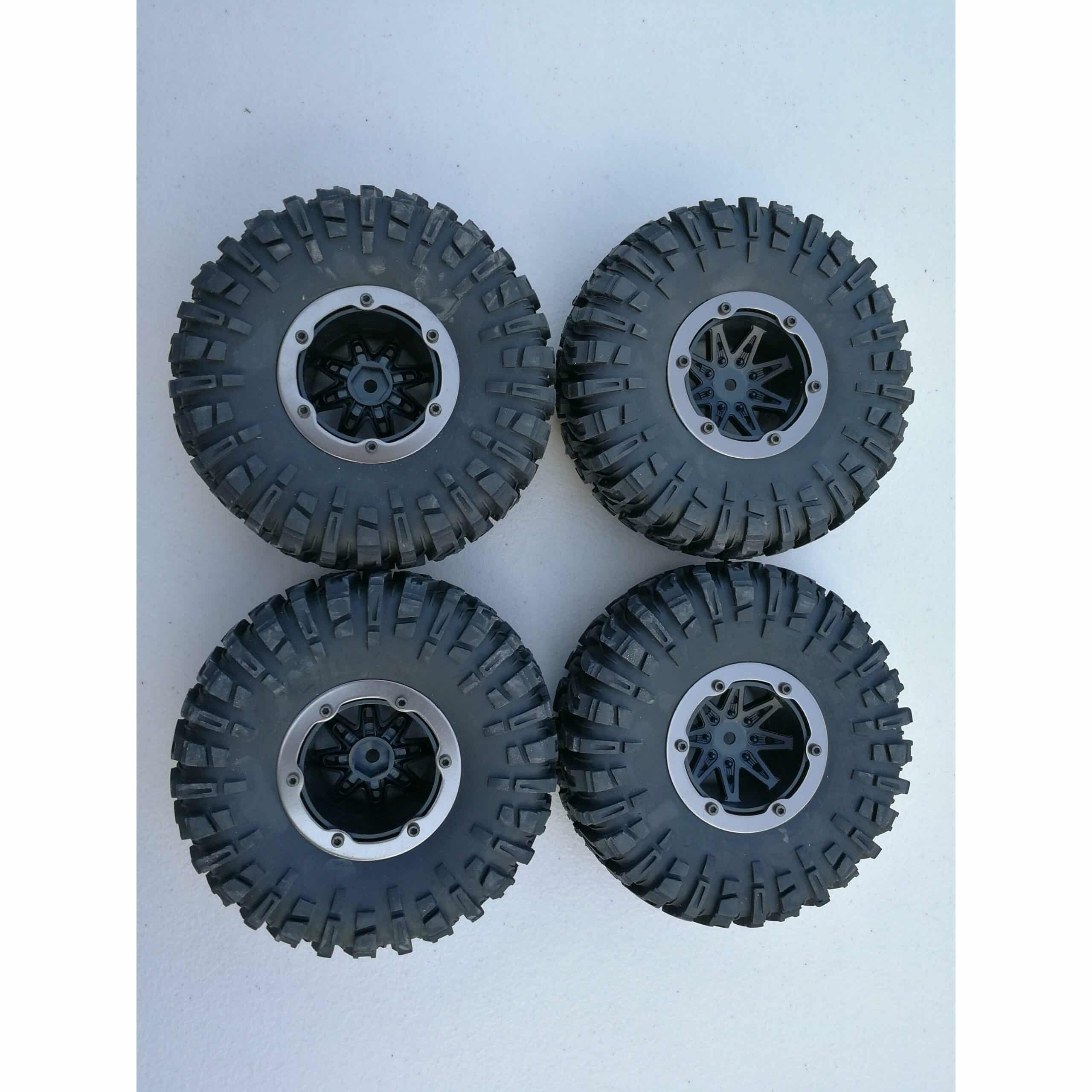 4PCS Wheel Rim & Tires Remo Hobby 1:10 Rock Crawler RC car 12mm Hub P7978 - iHobby Online