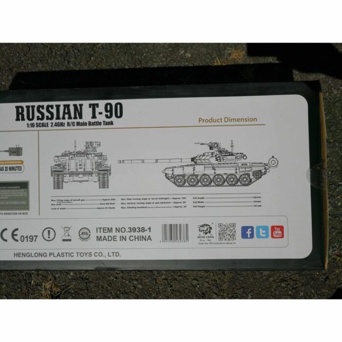 HengLong New 3938-1PRO 7.0 Versions RUSSIAN T-90 1/16 SCALE 2.4GHz R/C Main Battle Tank Metal Upgrade - iHobby Online