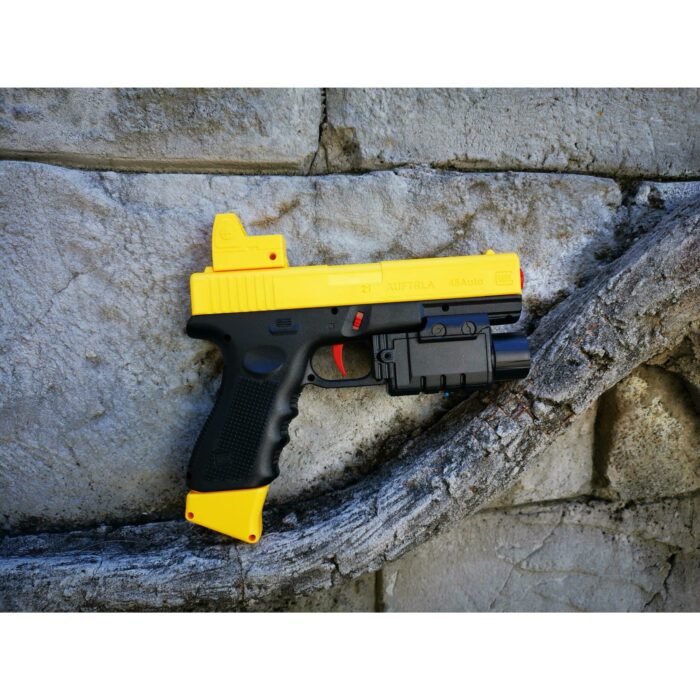 JINMING X2 GLOCK 18 Pistol Gel Blaster With Stick Mag And Drum Mag - iHobby Online