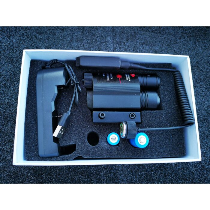 Red Dot Laser Sight With Metal Rail Torch Gel Blaster Parts For Pistol and Rifle (Included Battery and Charger) - iHobby Online