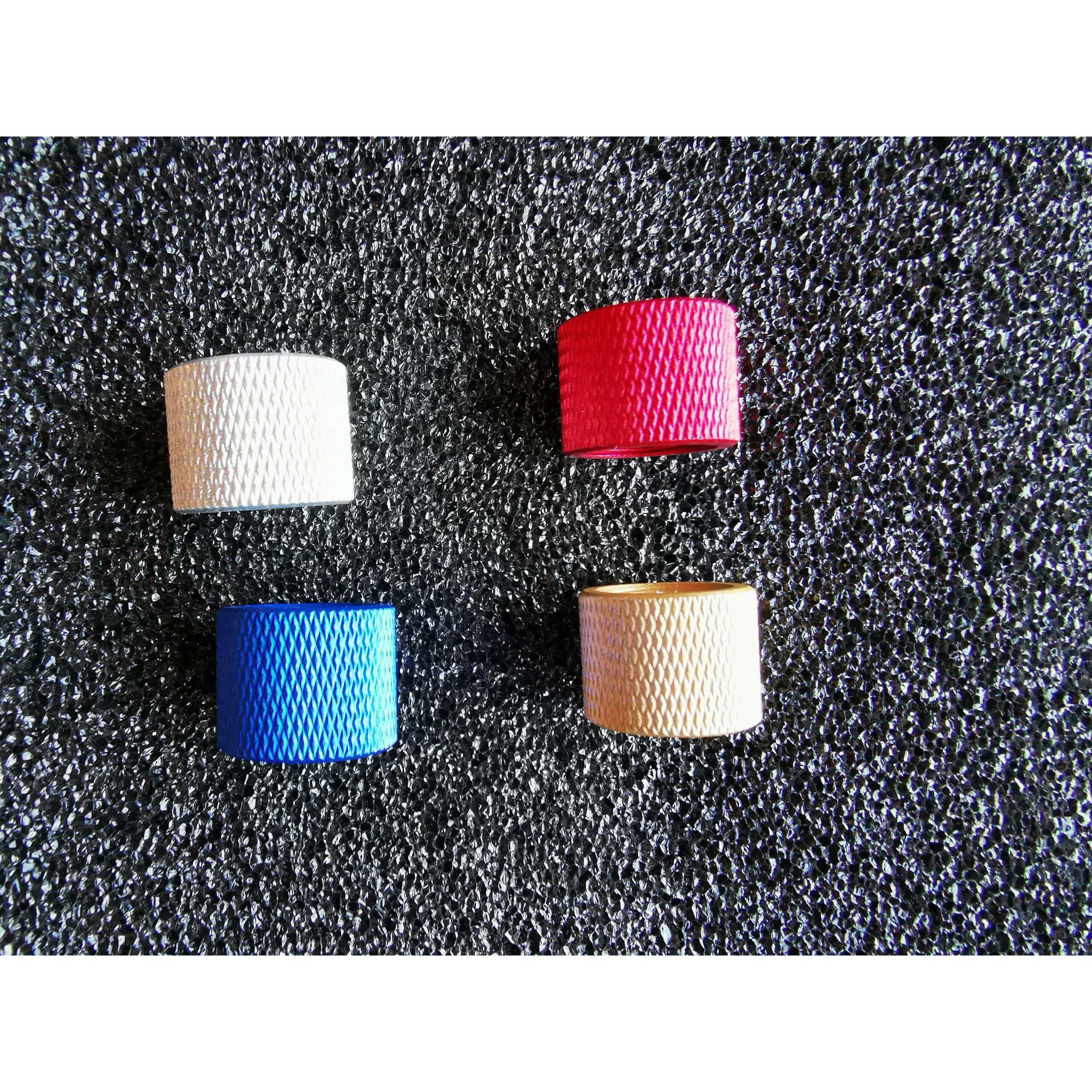 4 Decoration Metal Ring Tip 19mm Adapts 14mm (Colour: Red, Blue, Silver, Gold) - iHobby Online