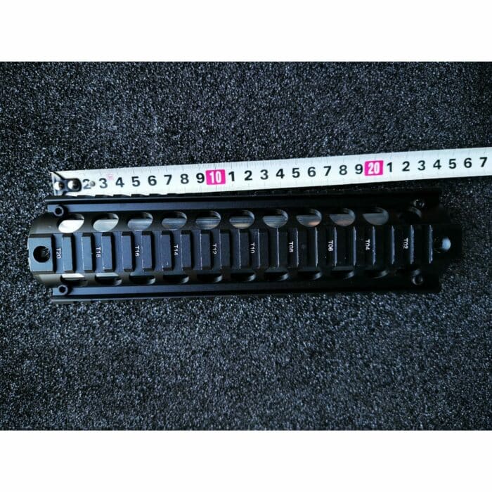 9 Inches Round Hole M4 AR15 M16 Rifle Quad Rail Handguard Picatinny Mounting Carbine Rifle Gel Blaster (Colour: Black) - iHobby Online