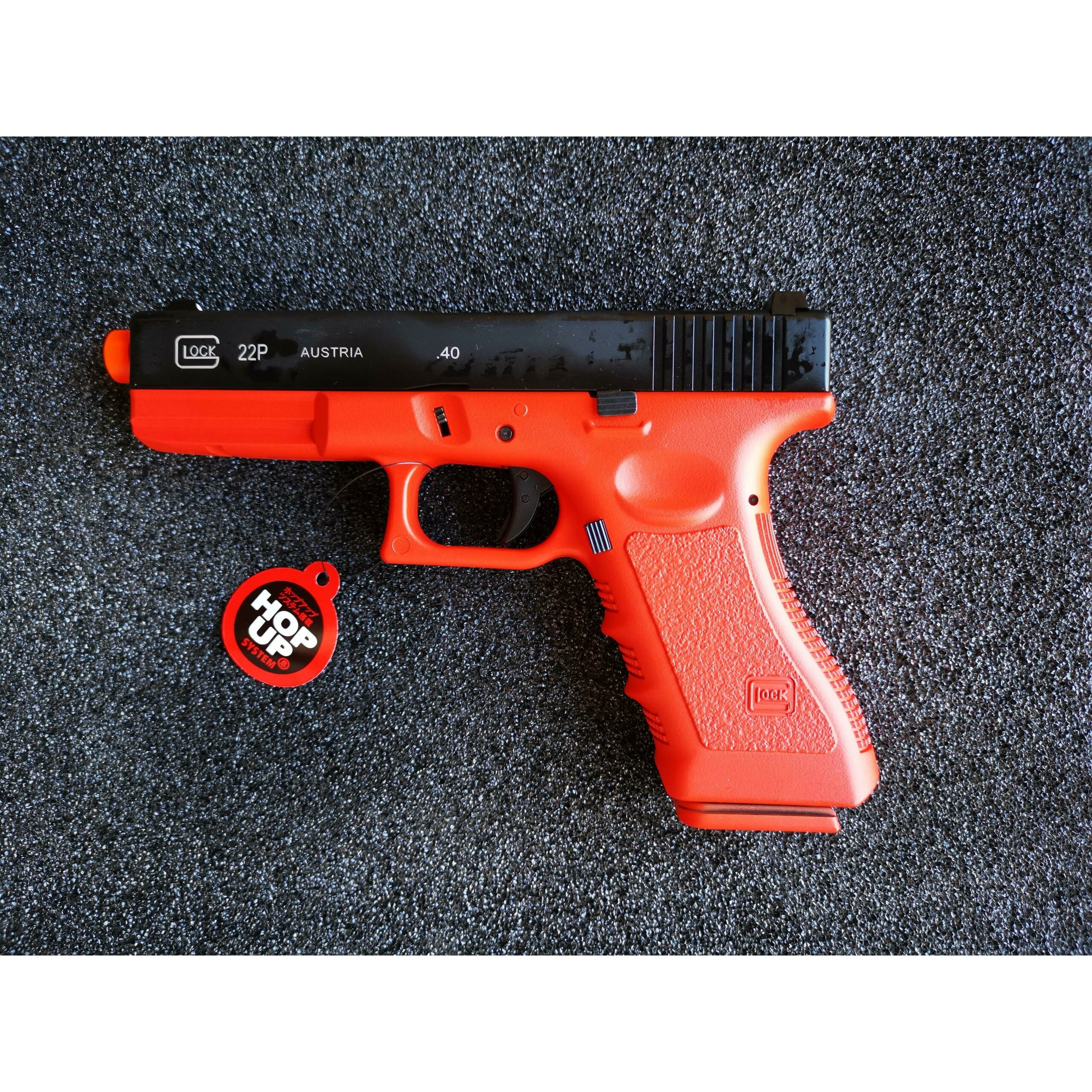 Double Bell Glock22 P Coloring Gas Blowback Gel Blaster Red With Black Practice Custom Green Gas Version - iHobby Online