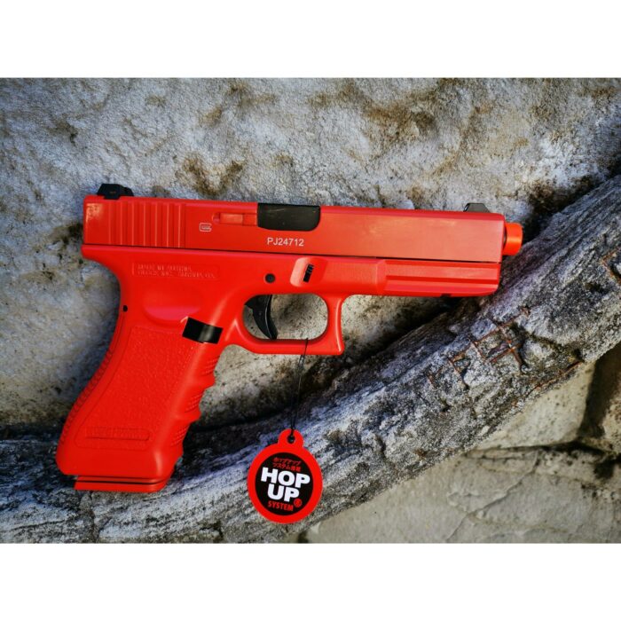 Double Bell Glock 17 G17P Gen5 Type Coloring Gas Blowback Gel Blaster Red Practice Custom Green Gas Version - iHobby Online