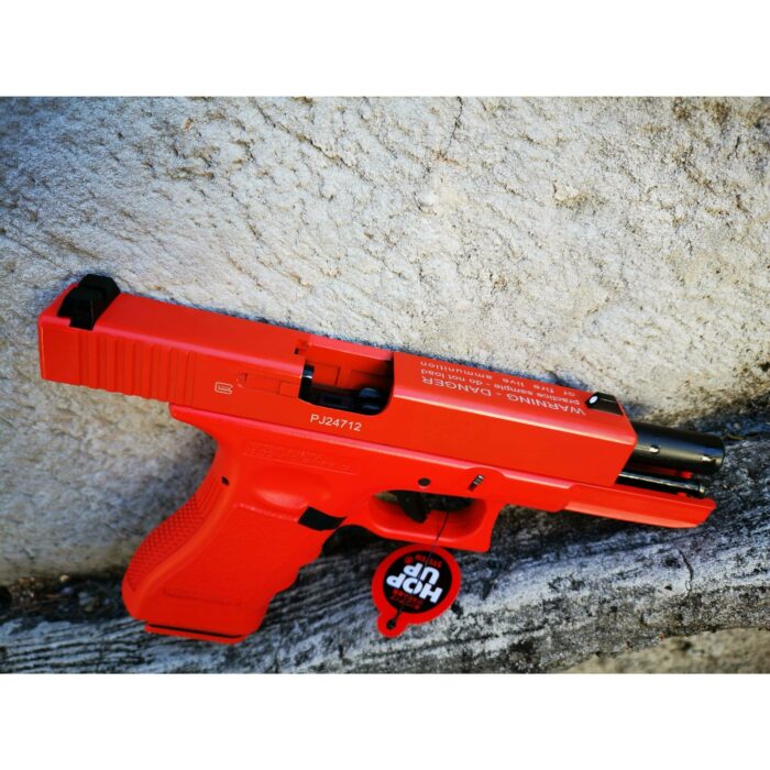 Double Bell Glock 17 G17P Gen5 Type Coloring Gas Blowback Gel Blaster Red Practice Custom Green Gas Version - iHobby Online