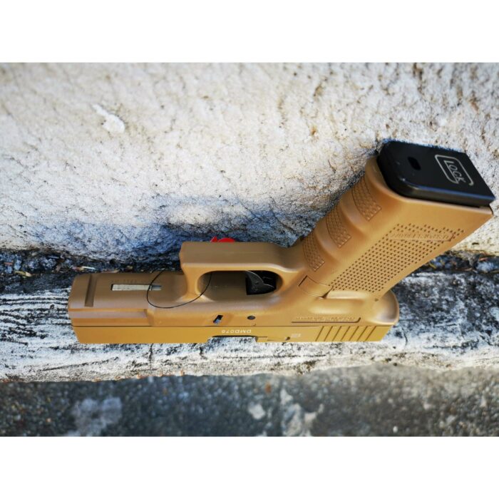 DOUBLE BELL Glock 19 GEN4 Gas Blowback Gel Blaster Full Engraving Resin Frame Edition Green Gas Version (Tan) - iHobby Online