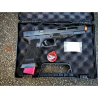 DOUBLE BELL Glock 17L Type ZEVII 9MM Combat Master Custom Gas Blowback Gel Blaster Green Gas Version - iHobby Online