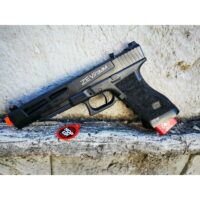 DOUBLE BELL Glock 17L Type ZEVII 9MM Combat Master Custom Gas Blowback Gel Blaster Green Gas Version - iHobby Online