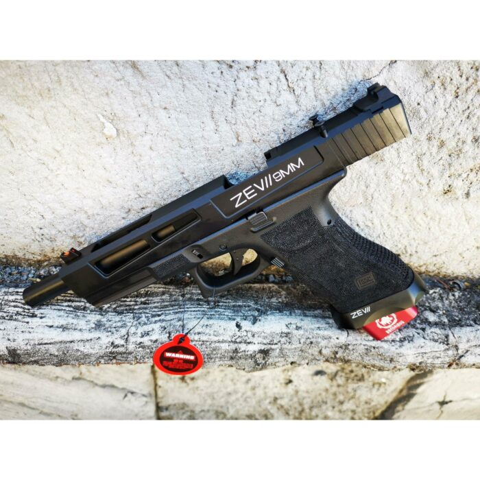 DOUBLE BELL Glock 17L Type ZEVII 9MM Combat Master Custom Gas Blowback Gel Blaster Green Gas Version - iHobby Online