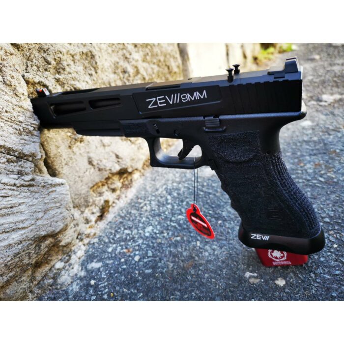 DOUBLE BELL Glock 17L Type ZEVII 9MM Combat Master Custom Gas Blowback Gel Blaster Green Gas Version - iHobby Online