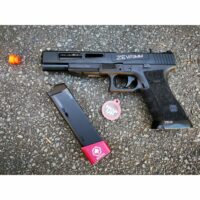 DOUBLE BELL Glock 17L Type ZEVII 9MM Combat Master Custom Gas Blowback Gel Blaster Green Gas Version - iHobby Online