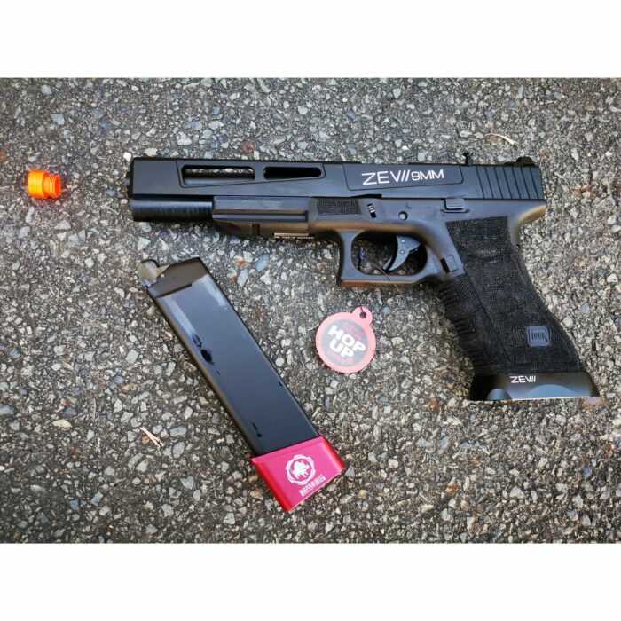 DOUBLE BELL Glock 17L Type ZEVII 9MM Combat Master Custom Gas Blowback Gel Blaster Green Gas Version - iHobby Online