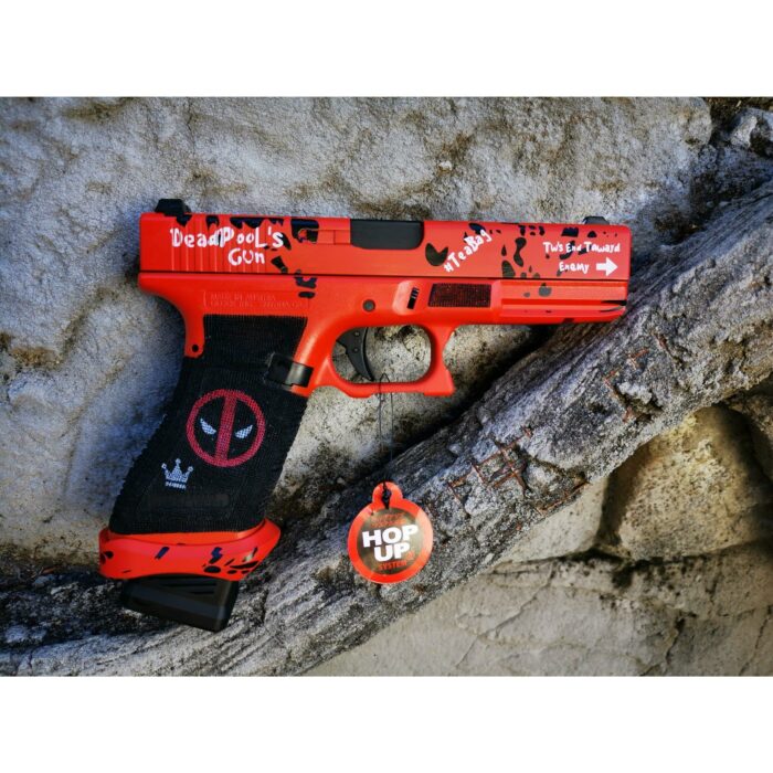 DOUBLE BELL Glock 17 DP17 TEABAG Gel Blaster Deadpool Custom Deluxe Green Gas Version Blowback - iHobby Online