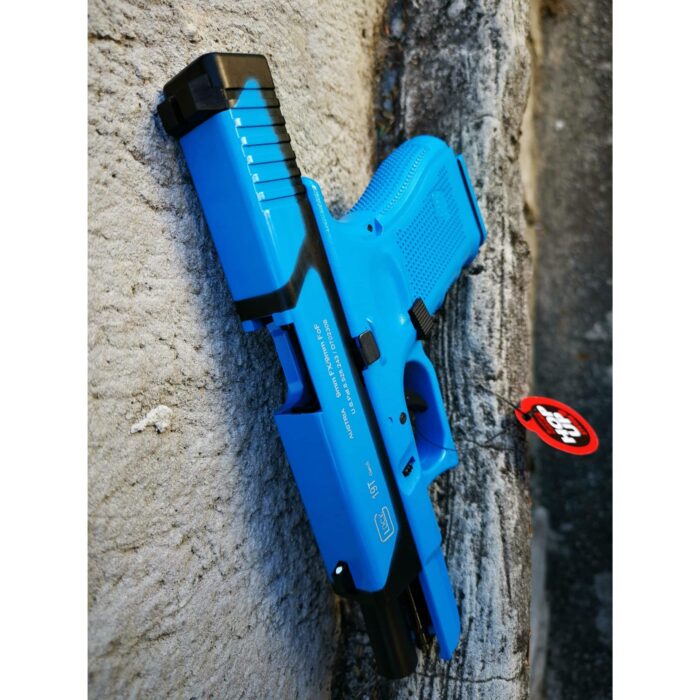 Double Bell Glock 19 Gen4 G19T Type Coloring Gas Blowback Gel Blaster Blue Practice Custom Green Gas Version - iHobby Online