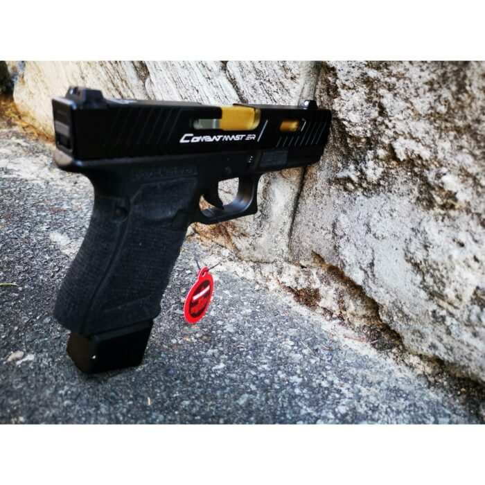 Double Bell Glock 19 TTI ver Type John Wick2 Combat Master Custom Gas Blowback Gel Blaster Long Green Gas Mag Version - iHobby Online