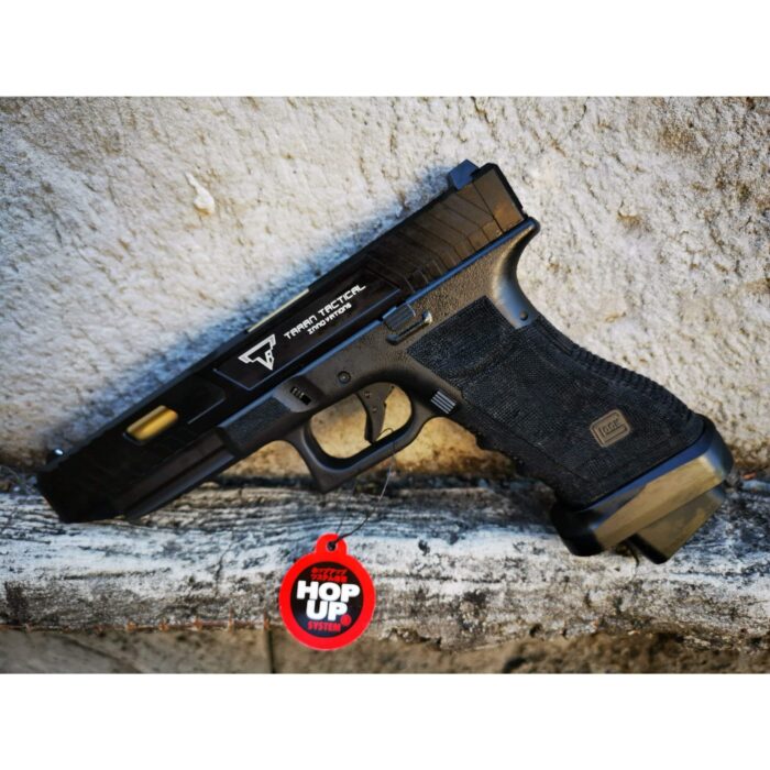 Double Bell Glock 34 TTI Style JW John Wick Pistol With Wood Case GBB Gel Blaster - iHobby Online