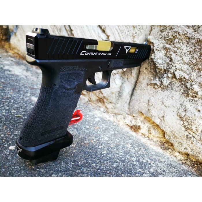 DOUBLE BELL Glock 34 TTI Type John Wick2 Combat Master Custom Gas Blowback Gel Blaster Black Resin Frame Green Gas Version - iHobby Online