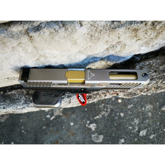 VIP Version - DOUBLE BELL Glock 34 TTI Type John Wick2 Combat Master Custom Gas Blowback Gel Blaster Silver Resin Frame Green Gas Version - iHobby Online