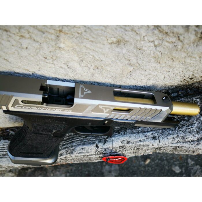 VIP Version - DOUBLE BELL Glock 34 TTI Type John Wick2 Combat Master Custom Gas Blowback Gel Blaster Silver Resin Frame Green Gas Version - iHobby Online