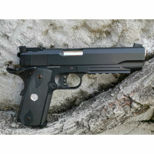 GOLDEN EAGLE 3404 SOCOM GEAR FULL METAL M1911 GAS BLOW BACK GAS POWERED GEL BLASTER PISTOL IN BLACK - iHobby Online