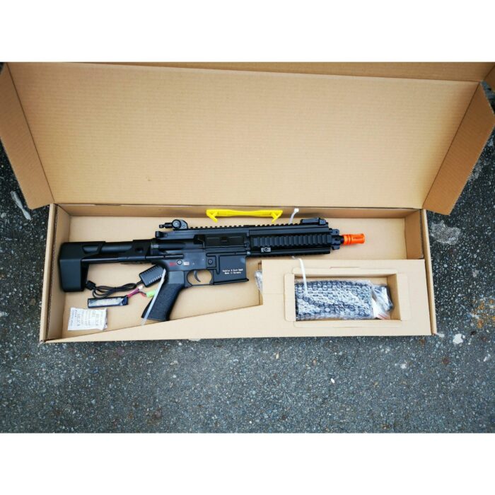 DOUBLE BELL HK416C Real Engraved Metal Electric Gel Blaster Black - iHobby Online