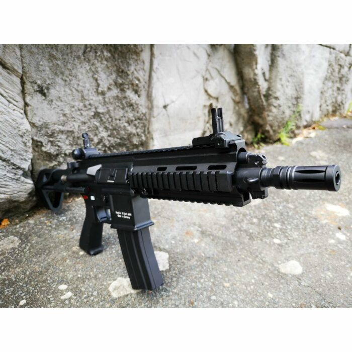 DOUBLE BELL HK416C Real Engraved Metal Electric Gel Blaster Black - iHobby Online