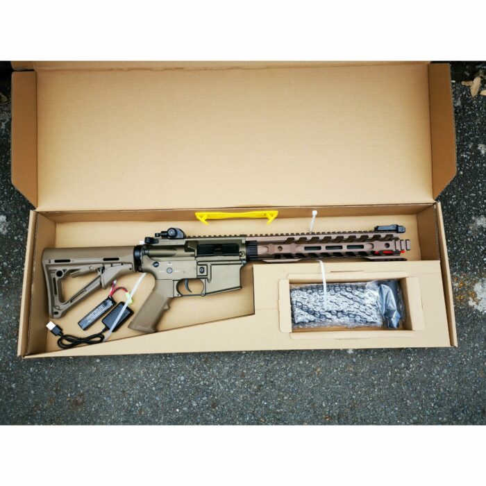 DOUBLE BELL M4 12" Handguard metal gel blaster AEG (Colour: Tan) - iHobby Online