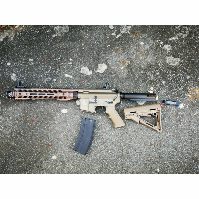 DOUBLE BELL M4 12" Handguard metal gel blaster AEG (Colour: Tan) - iHobby Online